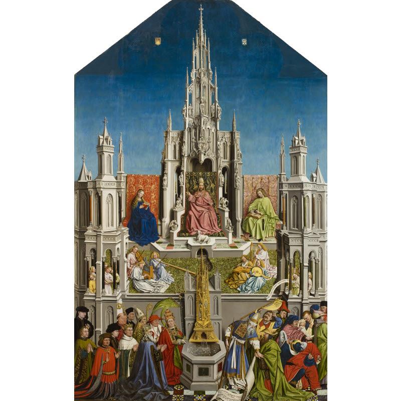 "The Fountain of Life," a copy of the 1432 painting "The Fountain of Grace," is currently on display at the Allen Memorial Art Museum and was the center of a talk by Manuel Parada López de Corselas.